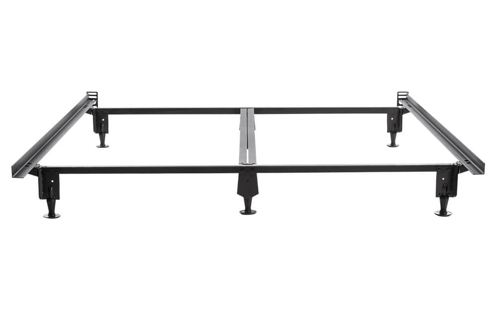 Front view of Logan & Cove metal bed frame