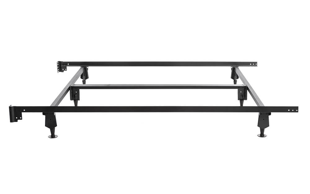 Side view of Logan & Cove metal bed frame