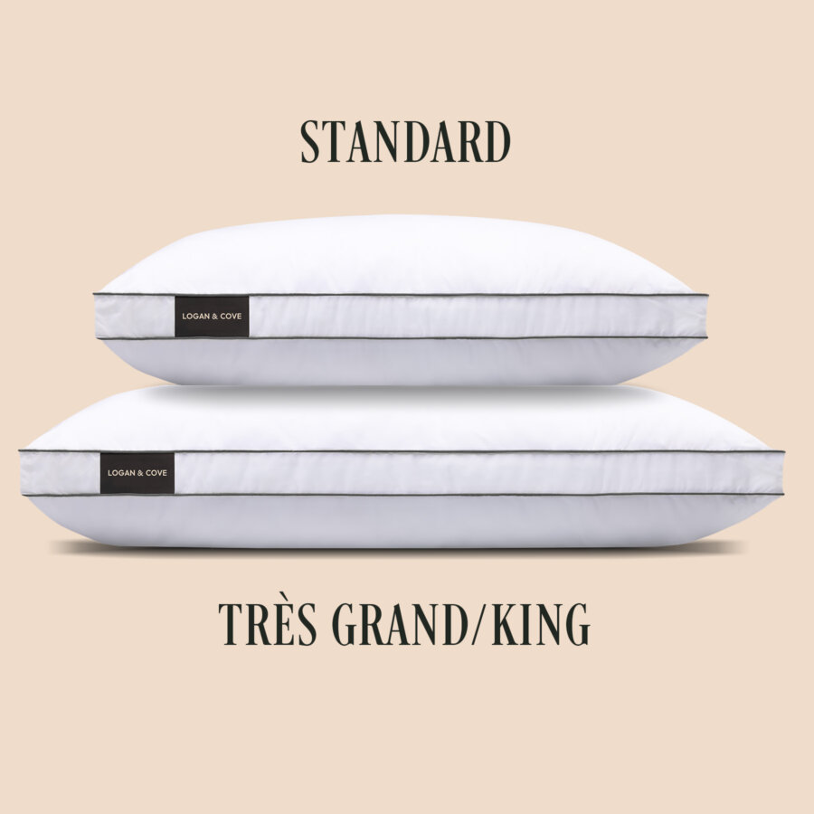 Tailles standard et king pour l'Oreiller ajustable en mousse mémoire Logan & Cove