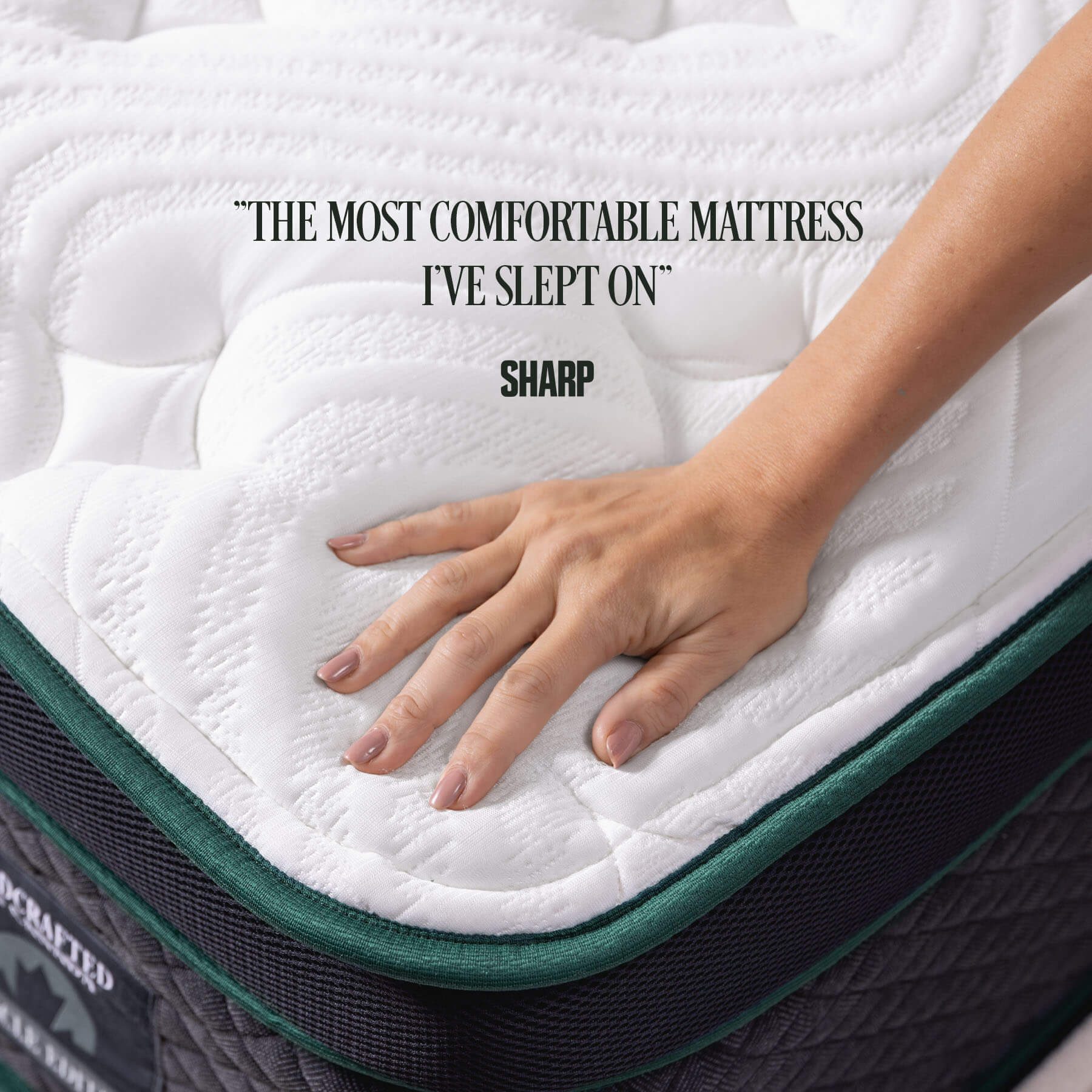 "The Most Comfortable Mattress I've Slept On" - Sharp Magazine