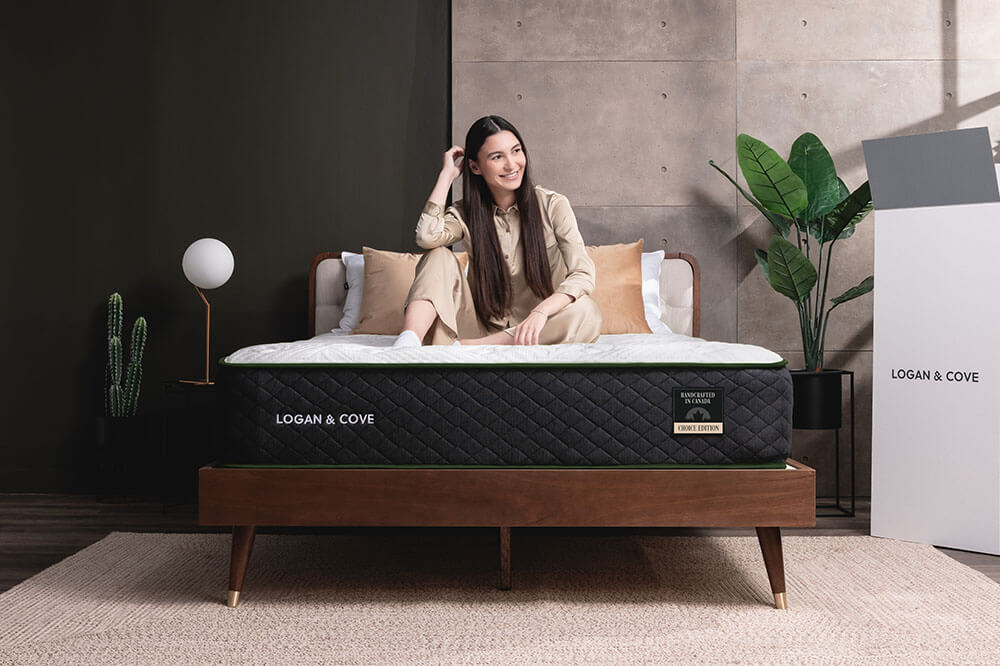 Woman relaxing on LC mattress