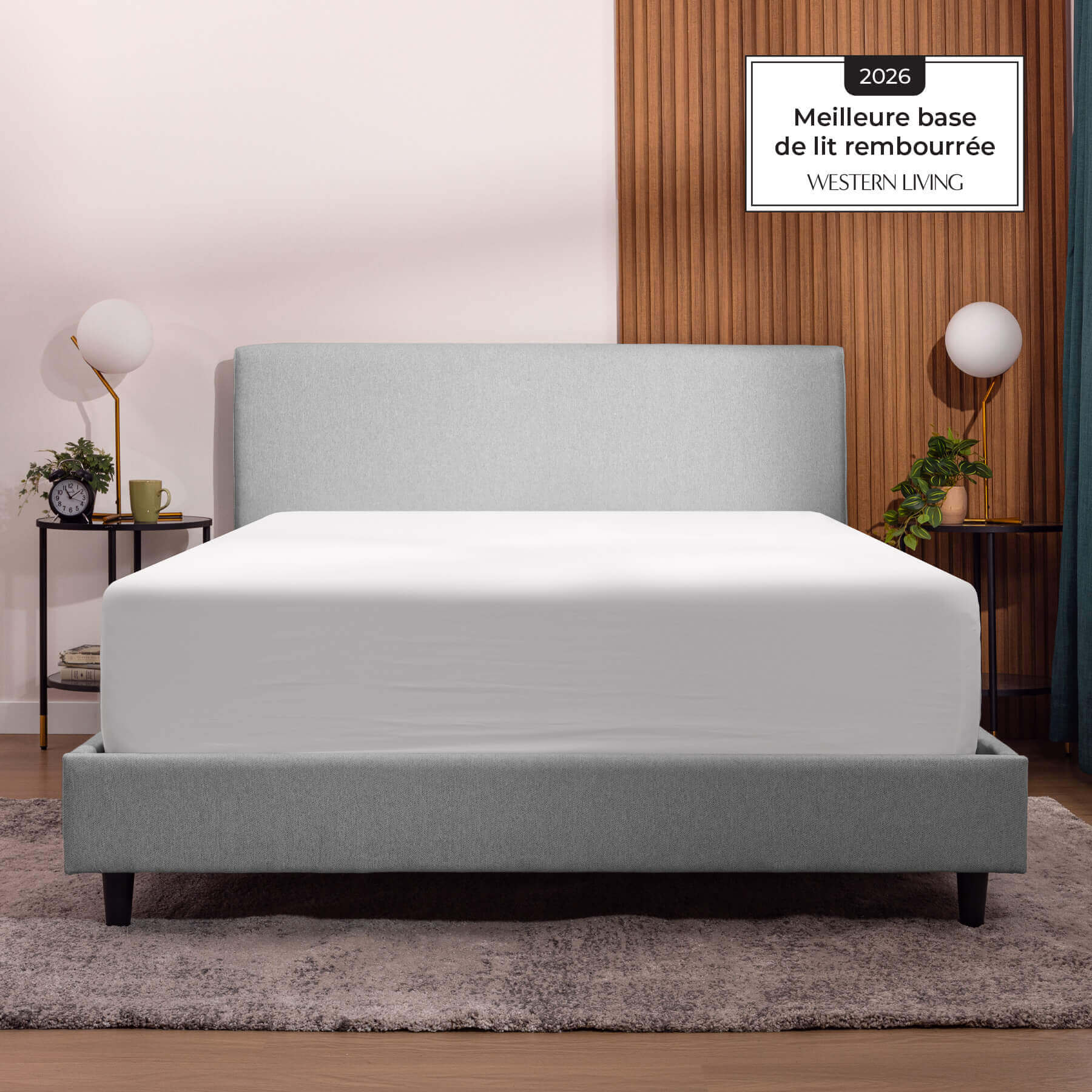 Base de lit rembourrée