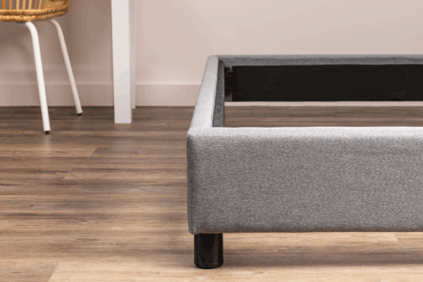 Platform Bed demonstration of the upholstered slats rolling out