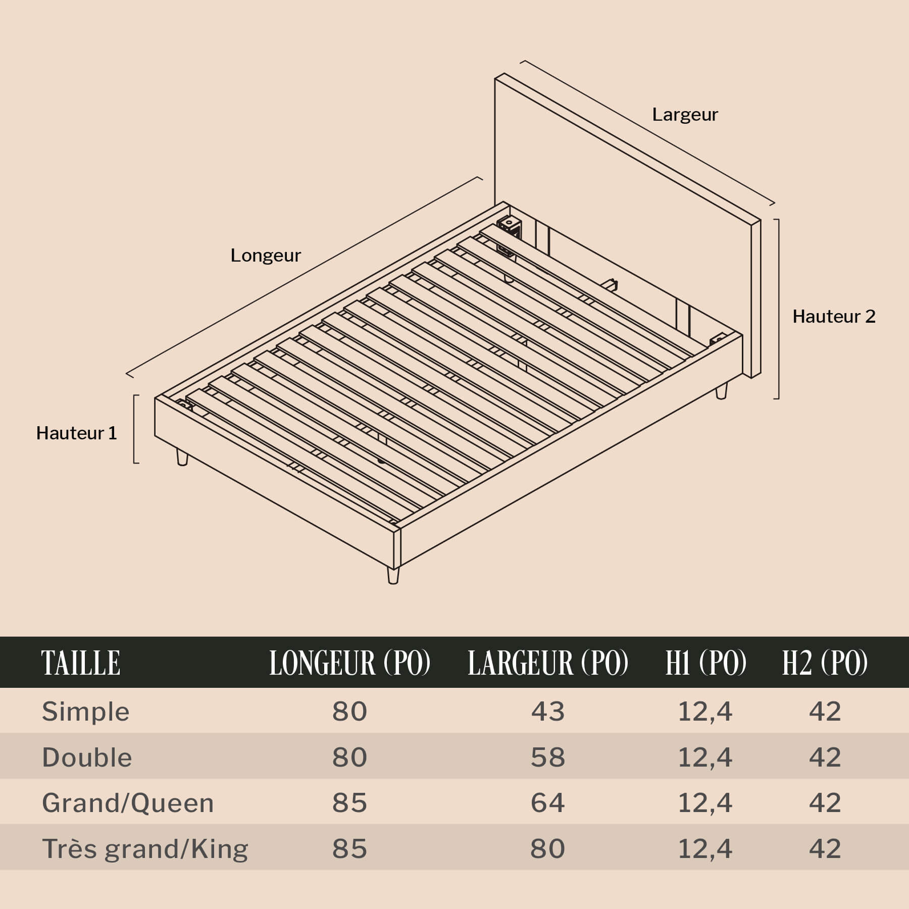 Base de lit rembourrée - Image 7